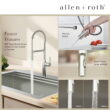 allen + roth Dennison Drop-in or undermount 33-in x 22-in Stainless steel Single bowl 18 -Gauge Workstation Kitchen Sink All-in-One Kit allen + roth Dennison Drop-in or undermount 33-in x 22-in Stainless steel Single bowl 18 -Gauge Workstation Kitchen Sink All-in-One Kit