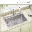 allen + roth Hoffman Drop-in or undermount 33-in x 22-in Stainless steel Single bowl 18 -Gauge Kitchen Sink All-in-One Kit