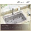 allen + roth Hoffman Drop-in or undermount 33-in x 22-in Stainless steel Single bowl 18 -Gauge Kitchen Sink All-in-One Kit