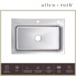 allen + roth Hoffman Drop-in or undermount 33-in x 22-in Stainless steel Single bowl 18 -Gauge Kitchen Sink All-in-One Kit