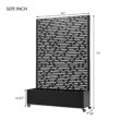 Blisstyle Metal Raised Garden Bed with Wheels and Trellis 73 Inchx47 Inchx16 Inch Planter Box for Climbing Plants Vegetables Vines Features Privacy Screen and Drainage Holes Flower Plant Pots for Plants Indoor Outdoor Planter