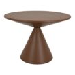 Benzara Round 23.75-in W x 23.75-in L x 16.25-in H Brown Metal Indoor/Outdoor Planter