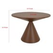 Benzara Round 23.75-in W x 23.75-in L x 16.25-in H Brown Metal Indoor/Outdoor Planter