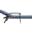 Homy Casa ACLC Aluminium Cast Lounge Chair Outdoor Patio Furniture Blue