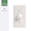 Hunter Kennicott SureSpeed 52-in Fresh White with Fresh White Blades Covered Outdoor Ceiling Fan Without Light and Wall Control Included 6 -Blade