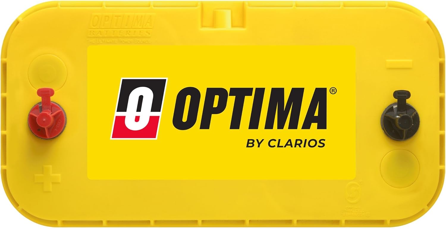OPTIMA Batteries High Performance D31T YELLOWTOP Dual Purpose Sealed AGM Car, Truck And SUV Battery, 900 CCA, Maintenance Free, Versatile Mounting OPTIMA Batteries High Performance D31T YELLOWTOP Dual Purpose Sealed AGM Car, Truck And SUV Battery, 900 CCA, Maintenance Free, Versatile Mounting