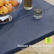ACEGOSES Patio Dining Sets 7 -Piece Navy Patio Dining Set Plastic Rectangle Table with 6 Stationary Chairs