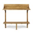 JEAREY Acacia Wood Balcony Bar Table 49.75 Inch Height Outdoor