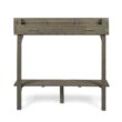 Benzara Patio Tables Rectangle Outdoor Bar height Table 16.5-in W x 48-in L