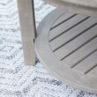 Cambridge Casual Heaton Teak Wood Round Outdoor End Table 24-in W x 24-in L