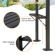 AOXUN Grill Gazebo 8 x 5FT Aluminum BBQ Gazebo with Steel Top with Shelves for Lawn Patio Garden AOXUN Grill Gazebo 8 x 5FT Aluminum BBQ Gazebo with Steel Top with Shelves for Lawn Patio Garden