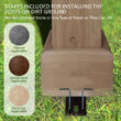 VEIKOUS 8.5-ft x 5.4-ft Grill Gazebo light mocha brown Grill Gazebo with Hardtop Roof