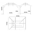 VEIKOUS 13-ft x 10-ft Gray Gazebo with Hardtop Roof (Screen Included)