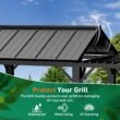 ELEVATE OUTDOORS 8-ft x 6-ft Grillton Grill Gazebo Black Grill Gazebo with Hardtop Roof