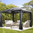 Sojag 10-ft x 10-ft Meridien Charcoal Gazebo with Hardtop Roof