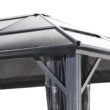Sojag 10-ft x 10-ft Meridien Charcoal Gazebo with Hardtop Roof