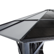 Sojag 10-ft x 10-ft Meridien Charcoal Gazebo with Hardtop Roof