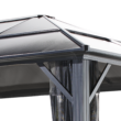 Sojag 10-ft x 10-ft Meridien Charcoal Gazebo with Hardtop Roof