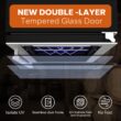 Ca'Lefort 24-in W 220 -Can Capacity Stainless Steel Built-in/Freestanding Indoor Beverage Refrigerator with Glass Door