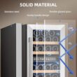 COWSAR 14.96-in W 31 -Bottles Silver Dual Zone Cooling Built-in/Freestanding Indoor Wine Cooler