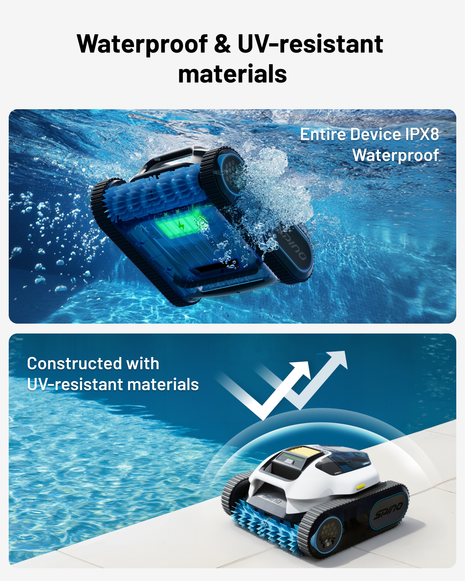 MAMMOTION SPINO E1 18.62-in Robotic Pool Vacuum MAMMOTION SPINO E1 18.62-in Robotic Pool Vacuum