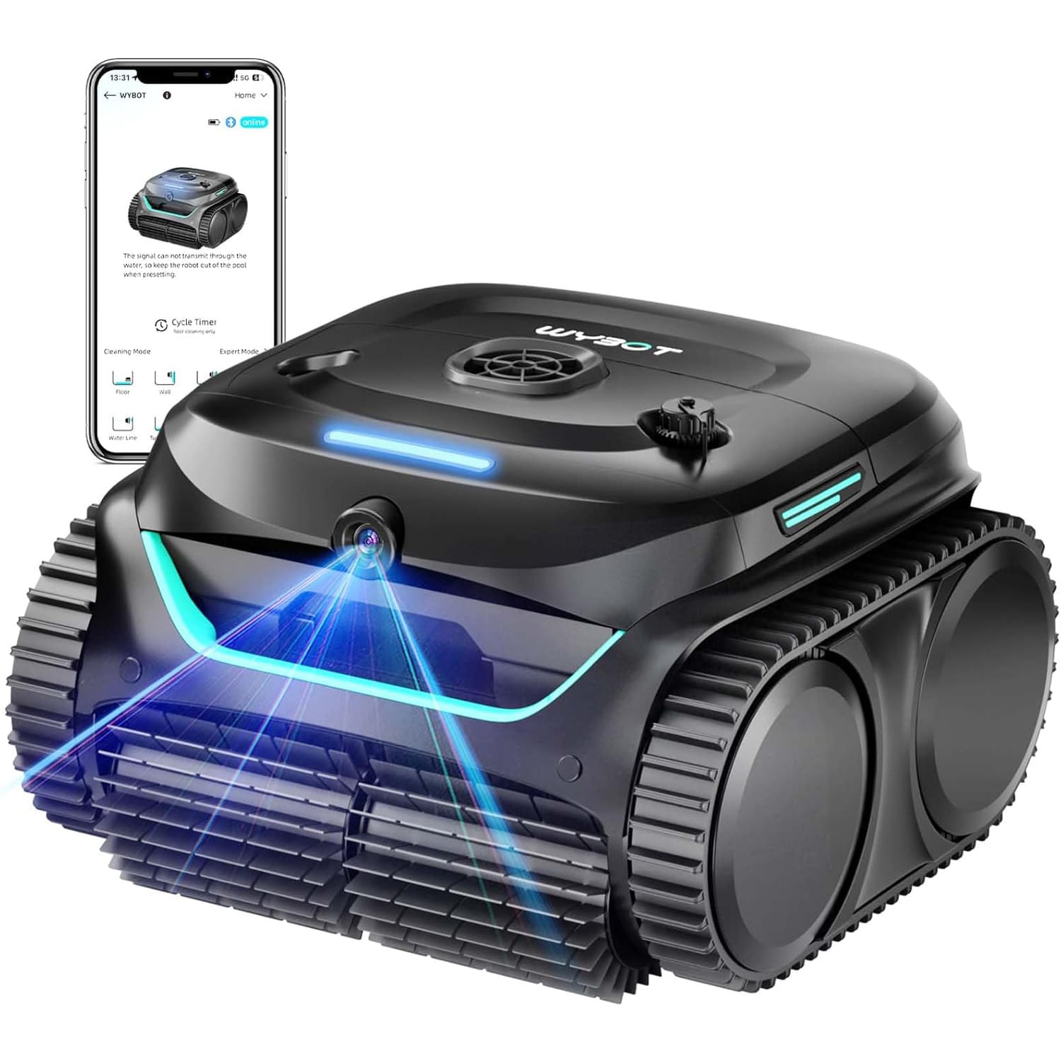 Wybot C2 Vision 12-in Robotic Pool Vacuum Wybot Wybot C2 Vision 12-in Robotic Pool Vacuum
