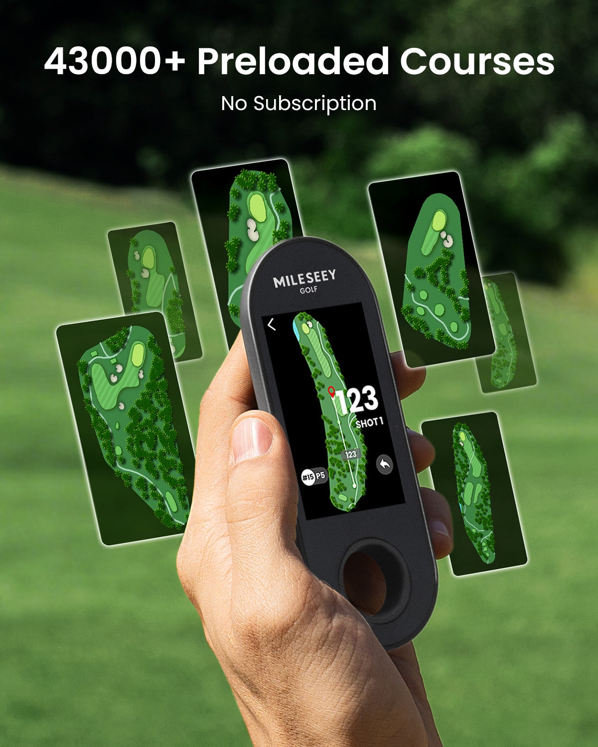 MILESEEY Golf GPS Speaker with Detachable Handheld GPS MILESEEY Golf GPS Speaker with Detachable Handheld GPS