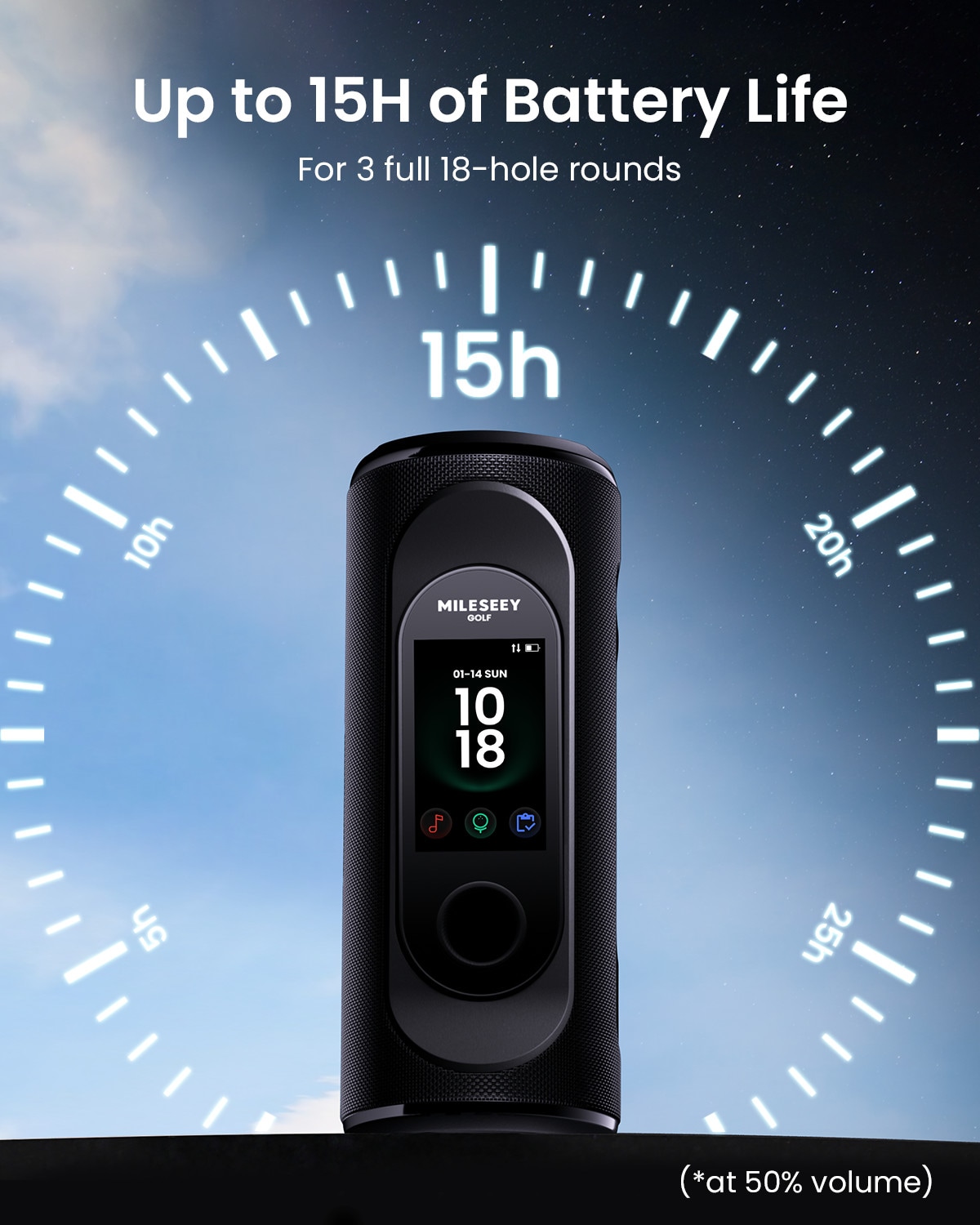 MILESEEY Golf GPS Speaker with Detachable Handheld GPS MILESEEY Golf GPS Speaker with Detachable Handheld GPS