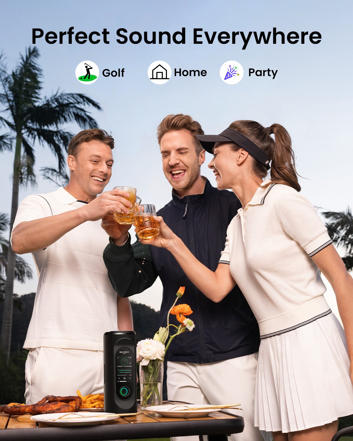 MILESEEY Golf GPS Speaker with Detachable Handheld GPS MILESEEY Golf GPS Speaker with Detachable Handheld GPS