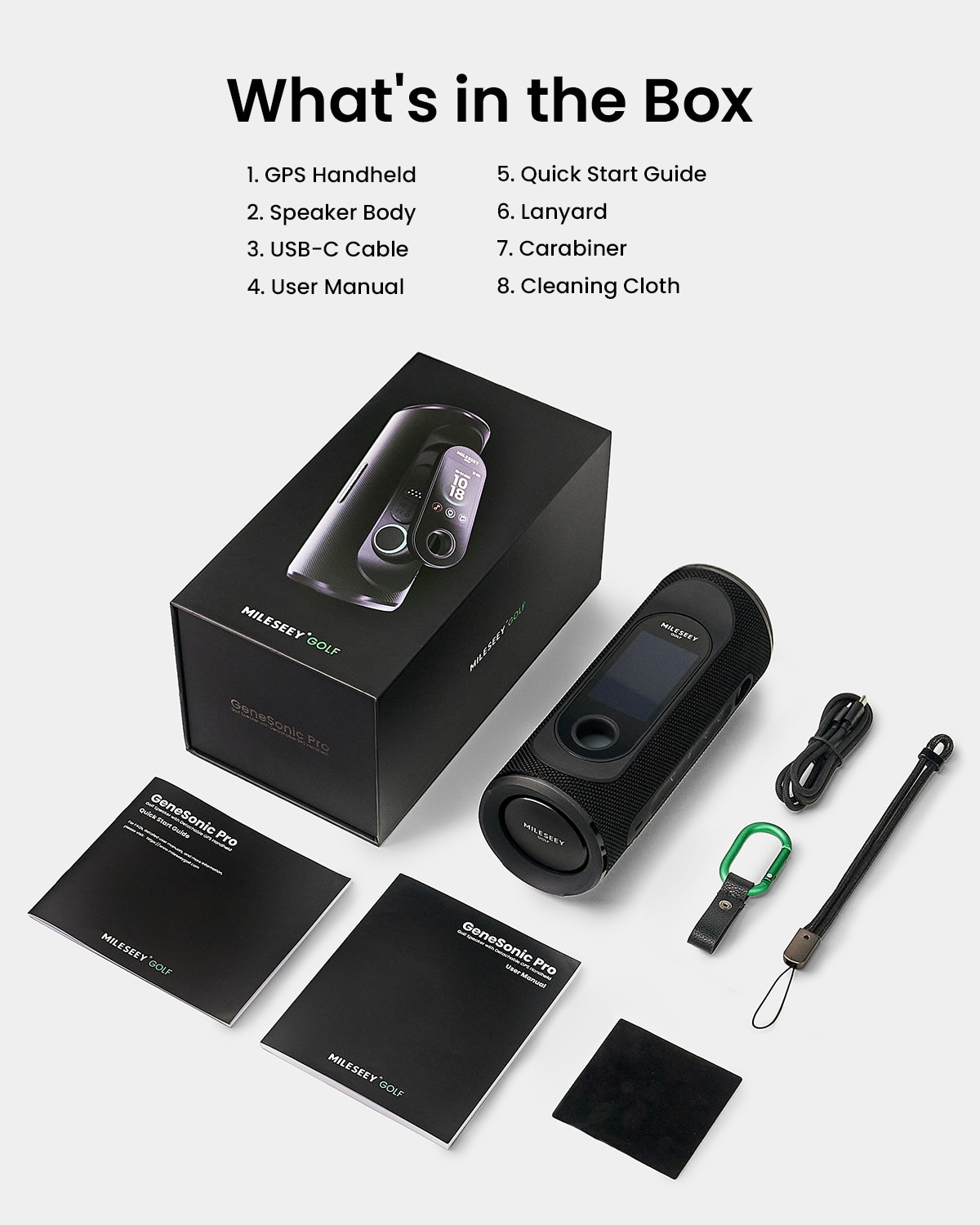 MILESEEY Golf GPS Speaker with Detachable Handheld GPS MILESEEY Golf GPS Speaker with Detachable Handheld GPS