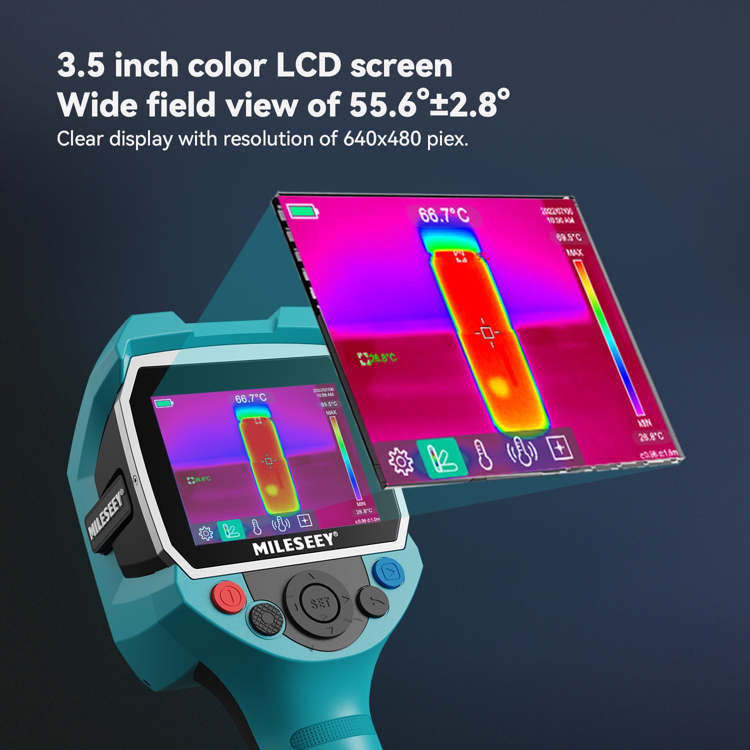 MILESEEY Industrial Dual Camera with Wide Temperature Range 256-Pixel Thermal Camera MILESEEY Industrial Dual Camera with Wide Temperature Range 256-Pixel Thermal Camera