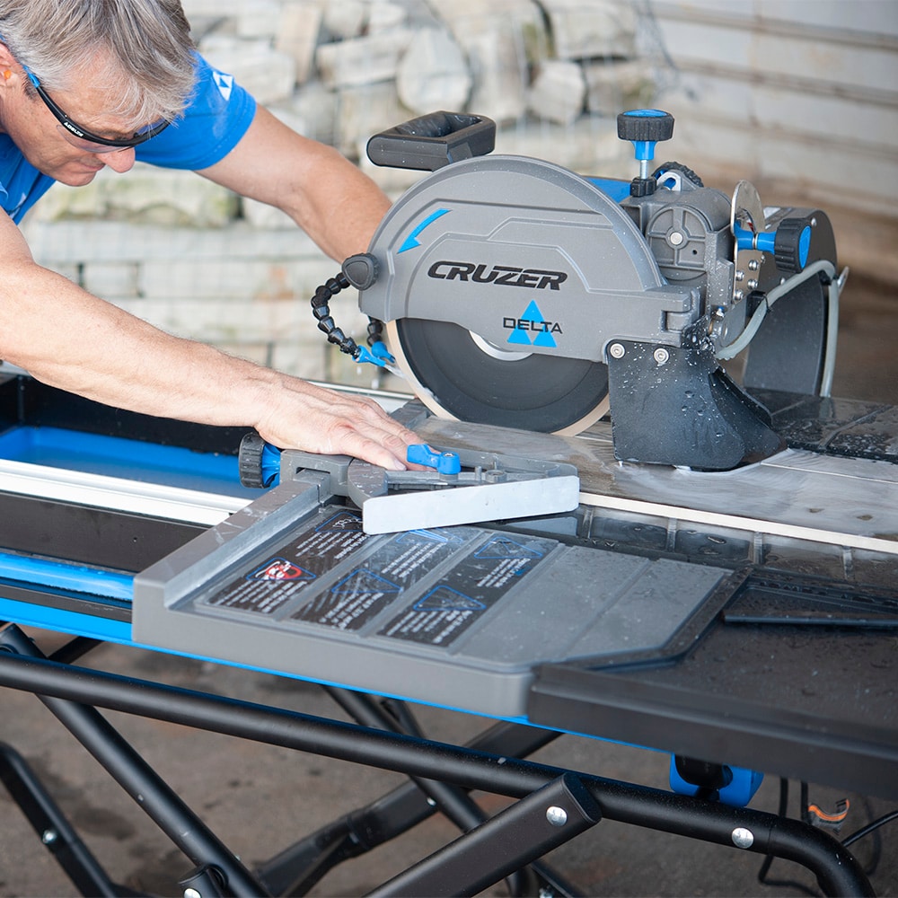 DELTA Cruzer 15 -Amp 10-in -Blade Tabletop Sliding Table Tile Saw DELTA Cruzer 15 -Amp 10-in -Blade Tabletop Sliding Table Tile Saw
