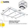 Saris Cycle Glide Ceiling Bike Rack - 4 Bike Capacity Bike Hanging System for Garage