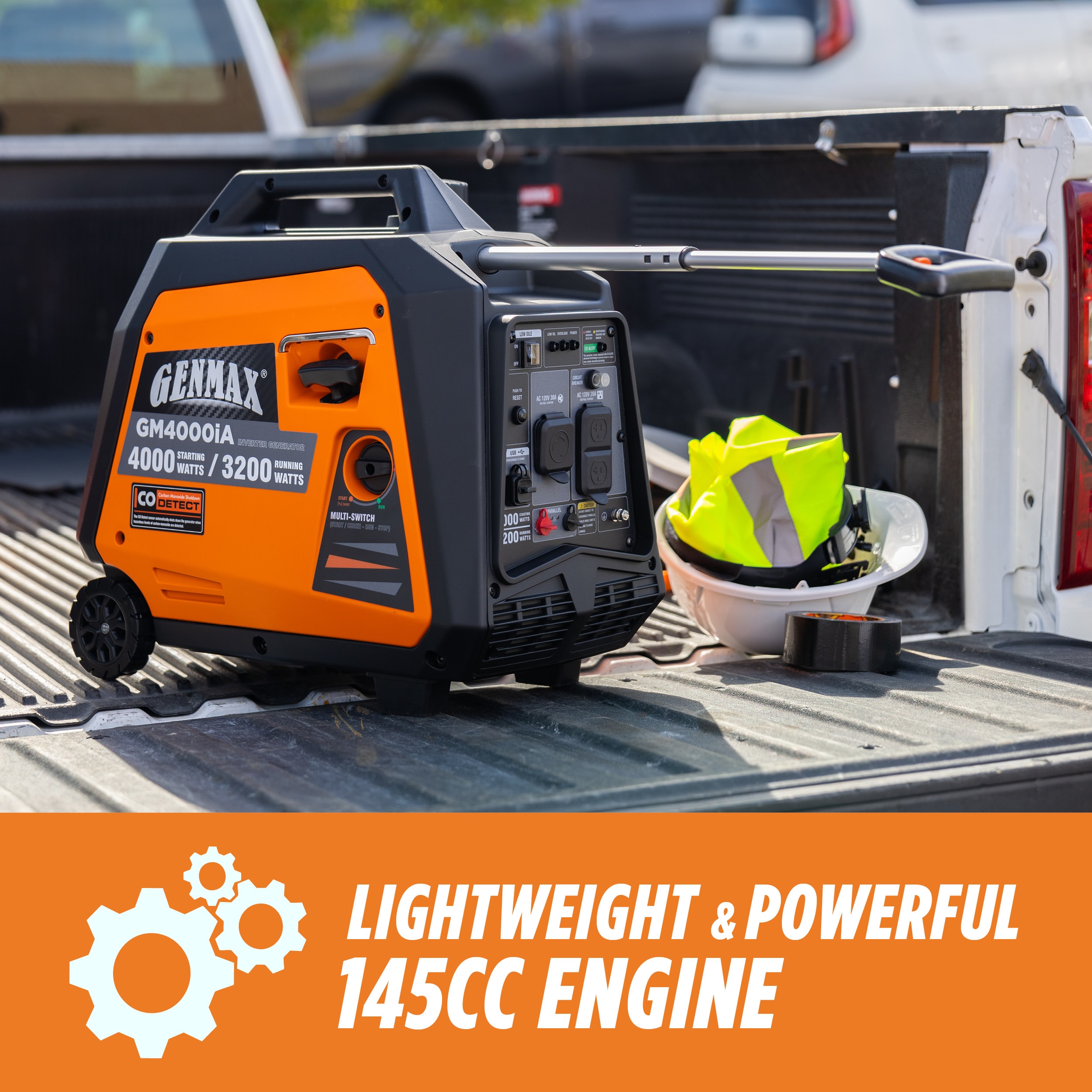 GENMAX 4000 Starting / 3200 Running Watt Gasoline Single Fuel Portable Generator GENMAX 4000 Starting / 3200 Running Watt Gasoline Single Fuel Portable Generator
