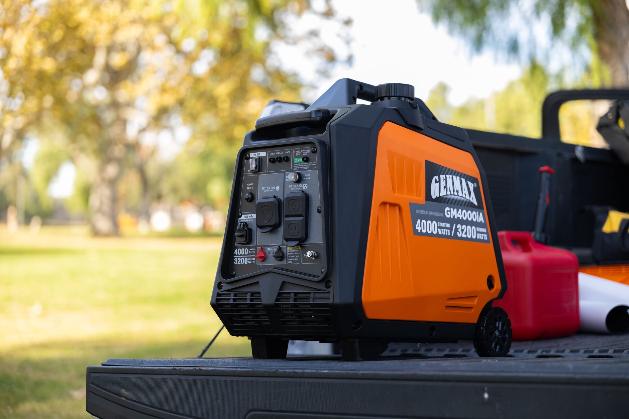 GENMAX 4000 Starting / 3200 Running Watt Gasoline Single Fuel Portable Generator GENMAX 4000 Starting / 3200 Running Watt Gasoline Single Fuel Portable Generator