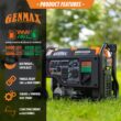 GENMAX 5000 Starting / 4000 Running Watt Gasoline/Liquid propane Dual Fuel Portable Generator