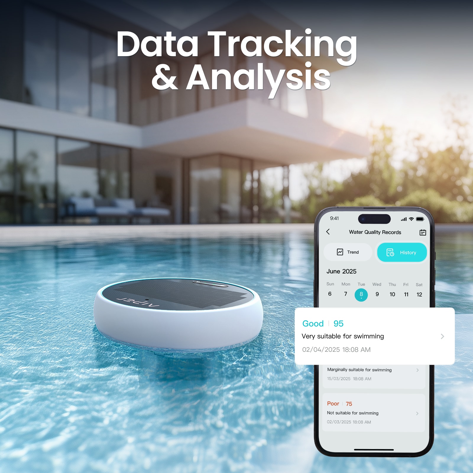 Aiper HydroComm Programmable Wireless Pool Chemical Monitoring System Aiper HydroComm Programmable Wireless Pool Chemical Monitoring System