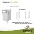 Zippity Outdoor Products 61.625-in x 46.625-in x 88.75-in White Outdoor Shower Kit Enclosure