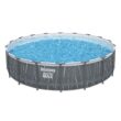 Bestway Steel Pro MAX 18 Feet x 48 Inches Round Above Ground Pool Set w/LED Light and Remote