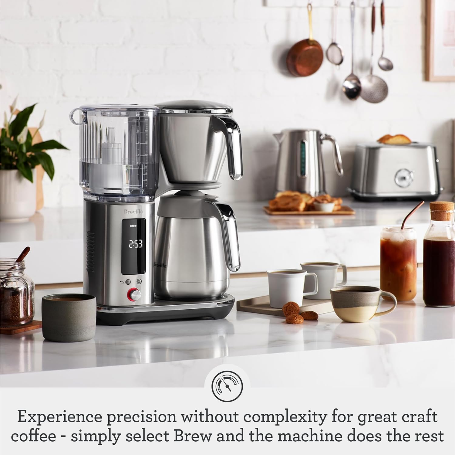 Breville Luxe Drip Coffee Machine BDC465BTR, Black Truffle, Thermal Carafe Breville Luxe Drip Coffee Machine BDC465BTR, Black Truffle, Thermal Carafe