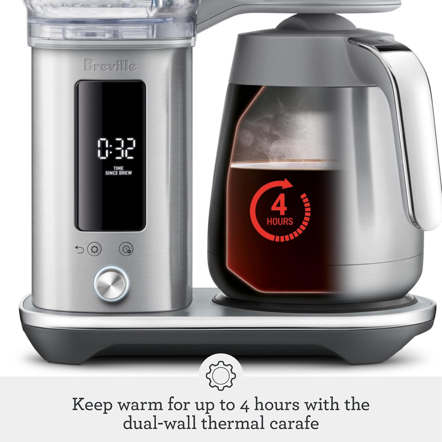 Breville Luxe Drip Coffee Machine BDC465DBL, Damson Blue, Thermal Carafe Breville Luxe Drip Coffee Machine BDC465DBL, Damson Blue, Thermal Carafe