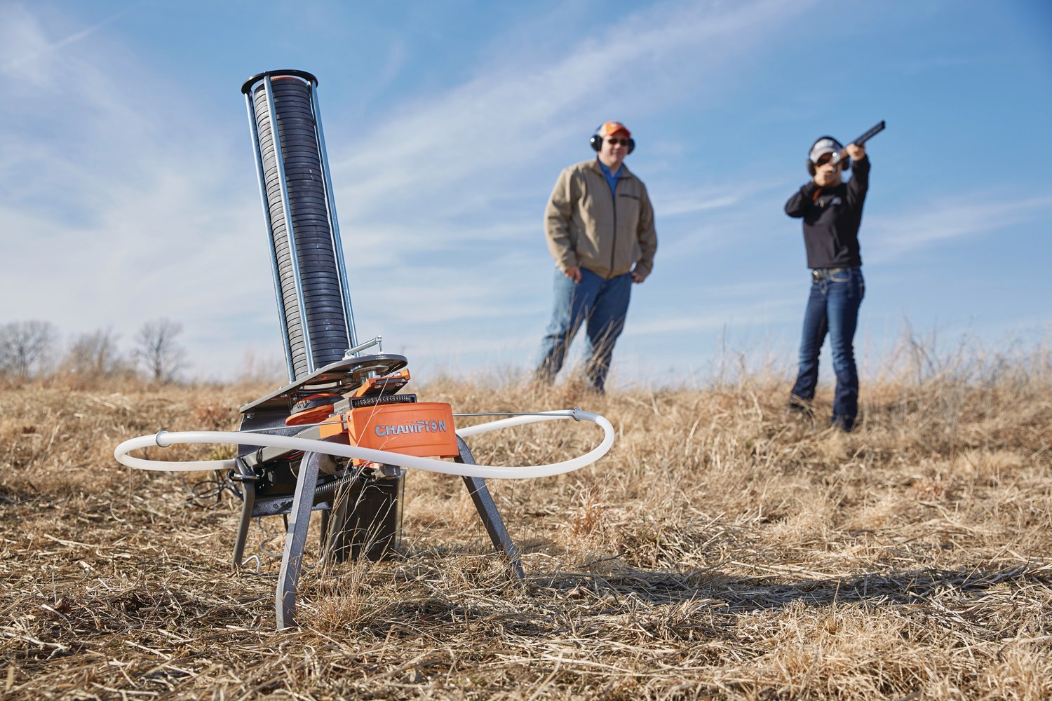 Champion Targets Workhorse Electronic Auto-Feed Trap Clay Thrower Champion Targets Workhorse Electronic Auto-Feed Trap Clay Thrower