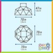 Eezy Peezy Climber with Top - Active Indoor Outdoor Play Set Climbing Dome Equipment Toys - Fun for Kids Ages 3 to 6 Years Old, Green