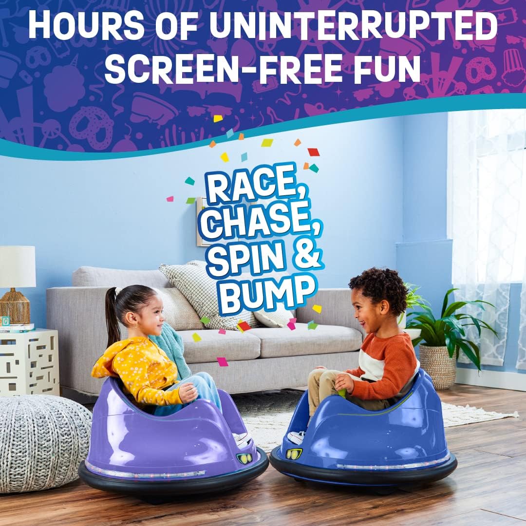 Flybar FunPark Electric Bumper Car 6V for Toddlers, Kids, Baby Ride On Toys, Ages 1.5-4 Years, LED Lights, 360 Degree Spin, Supports up to 66 pounds (No Remote) Flybar FunPark Electric Bumper Car 6V for Toddlers, Kids, Baby Ride On Toys, Ages 1.5-4 Years, LED Lights, 360 Degree Spin, Supports up to 66 pounds (No Remote)