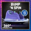 Flybar FunPark 6V Bumper Car for Toddlers, Kids Bumper Car, Electric Toddler Ride On Toys for Kids, Baby Bumper Car, Ages 1.5-4 Years, LED Lights, 360 Degree Spin, Supports up to 66 pounds (No Remote)
