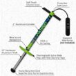 Vurtego Slingshot Pogo Stick – Patented Air-Powered Adjustable Spring for Controlled Jumps Over 5ft, Pogo Stick for Kids Age 5 and up, and Adults, Outdoor Toys, 40 to 180lbs, Durable, Lightweight