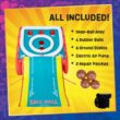 Flybar FunPark Giant Inflatable Skee‑Ball Game – 11 Ft. Long Arcade Toy with 4 Balls and Electric Air Pump for Backyard, Indoor or Outdoor Family Play; Active Game for Kids & Adults, Ages 6+