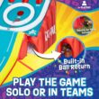 Flybar FunPark Giant Inflatable Skee‑Ball Game – 11 Ft. Long Arcade Toy with 4 Balls and Electric Air Pump for Backyard, Indoor or Outdoor Family Play; Active Game for Kids & Adults, Ages 6+