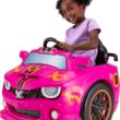 Kid Trax Dizzy Racers 6V Ride On Car – Toddler Toy with 360° Spin, w/Big Wheel, Indoor/Outdoor Toys, Electric Cars for Kids, Ride On for Boys & Girls, Max Weight of 66lbs, Ages 2-5 – Pink CAR
