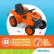 Kid Trax 6V Mow and Go Ride On Lawn Mower - Electric Cars for Kids, Toddler Outdoor Toys, Toddler Car, Kids Ride On Toys, Easy Drive, Durable, Ages 18-30 Months, Max Weight 44 lbs. 1.5 MPH